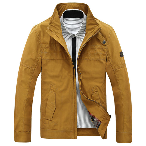 Herren stylische und vielseitige Übergangsjacke mit hohem Kragen Echoarchiv