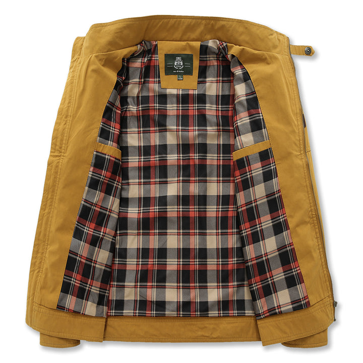 Herren stylische und vielseitige Übergangsjacke mit hohem Kragen Echoarchiv