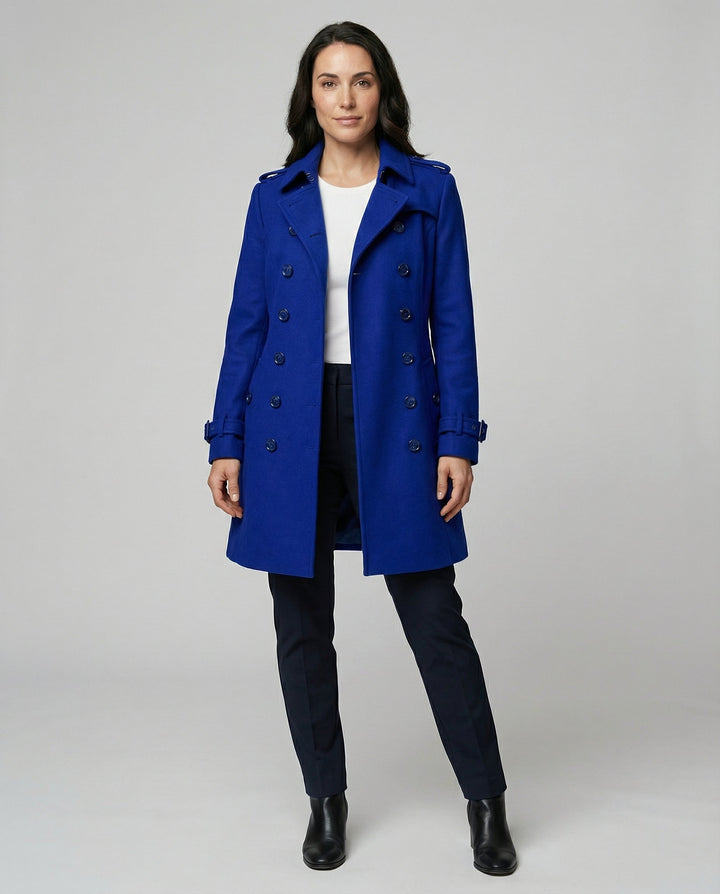 Damen Woll Wintermantel mit Klassischem Schnitt & Winterdesign | Echoarchiv
