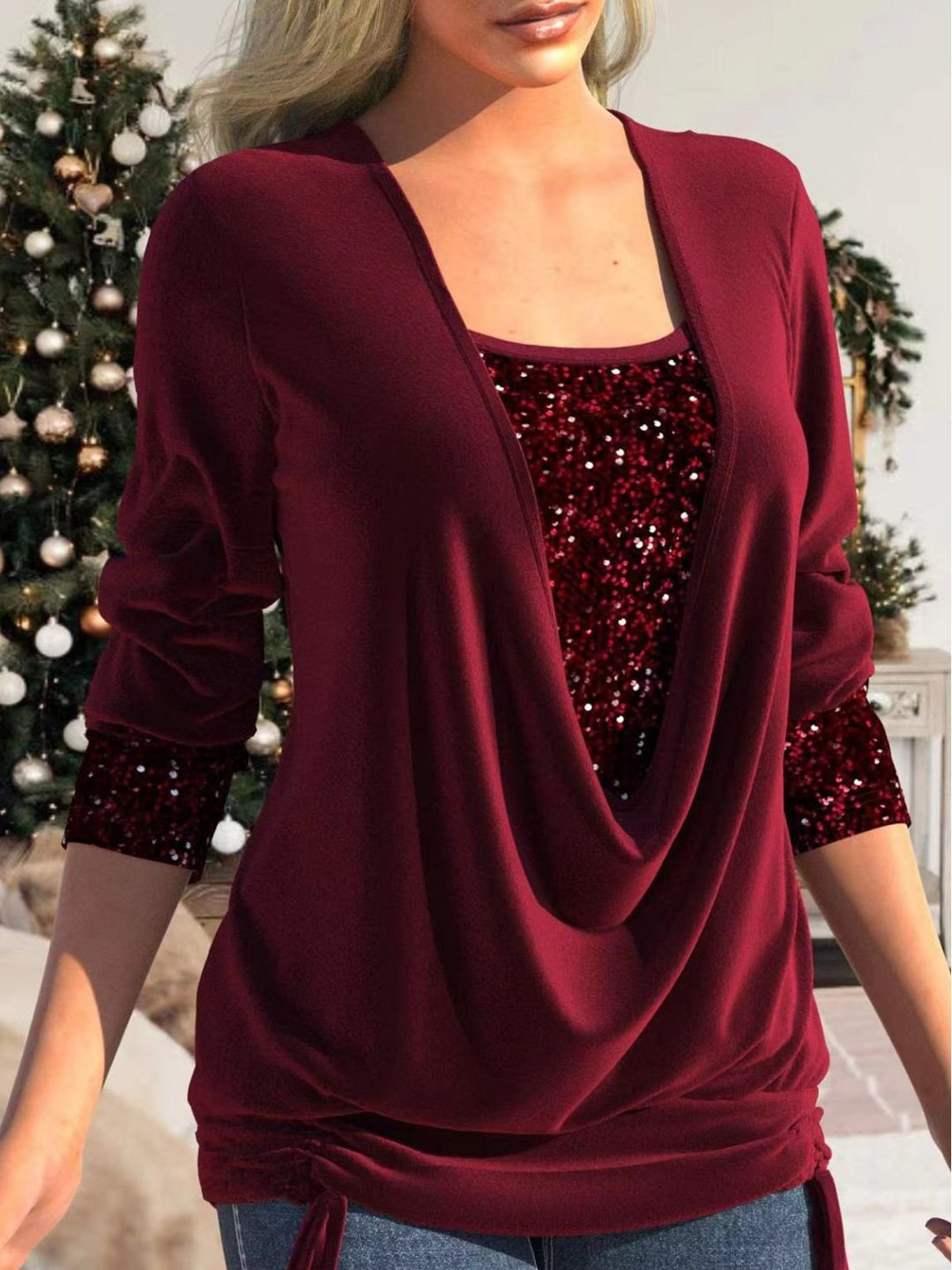 Echoarchiv | Glitzer Pailletten Top