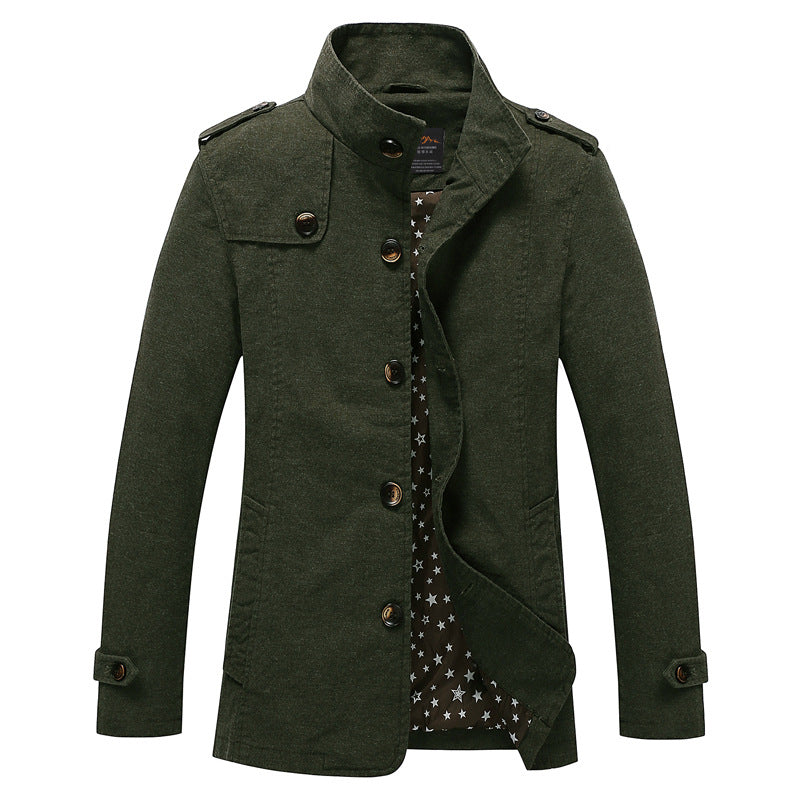 Herren modische und stylische Steppjacke mit hohem Kragen Echoarchiv