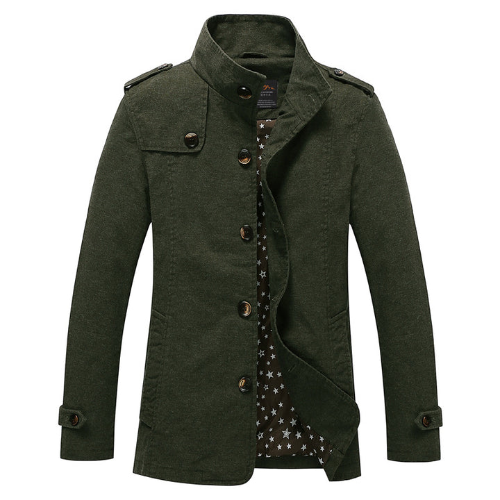 Herren modische und stylische Steppjacke mit hohem Kragen Echoarchiv