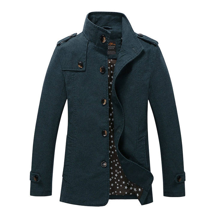 Herren modische und stylische Steppjacke mit hohem Kragen Echoarchiv