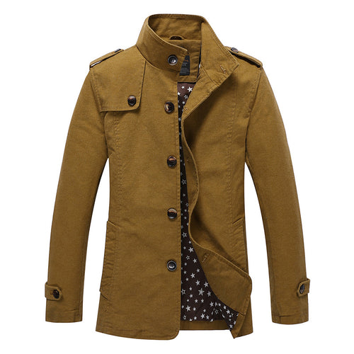 Herren modische und stylische Steppjacke mit hohem Kragen Echoarchiv