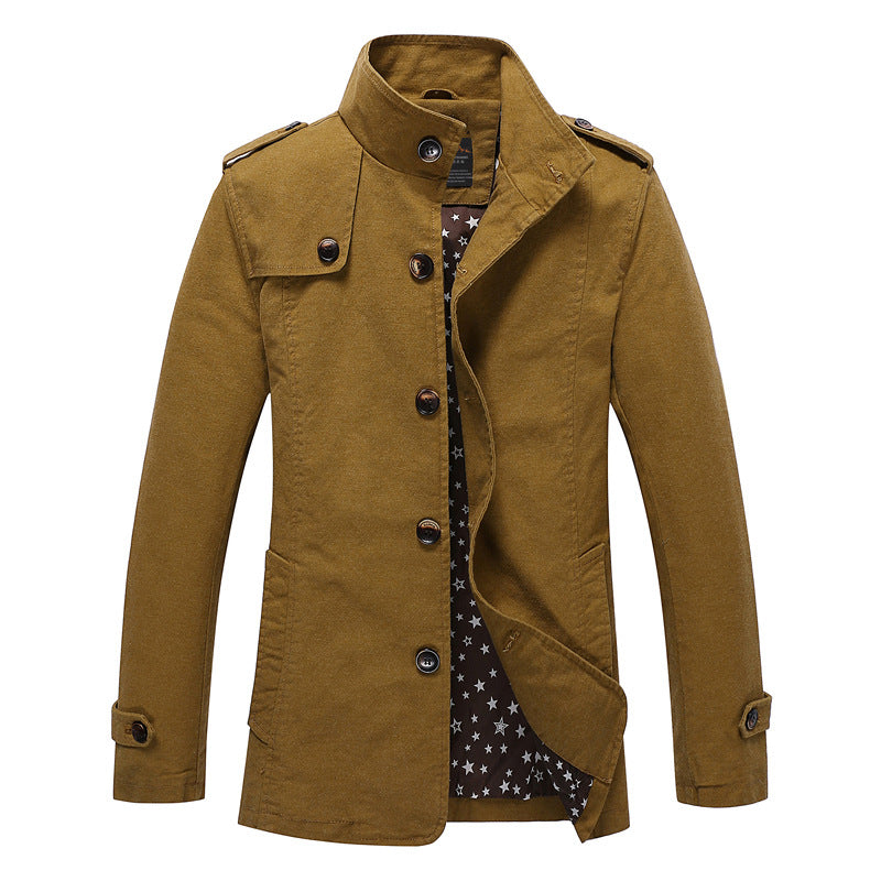 Herren modische und stylische Steppjacke mit hohem Kragen Echoarchiv