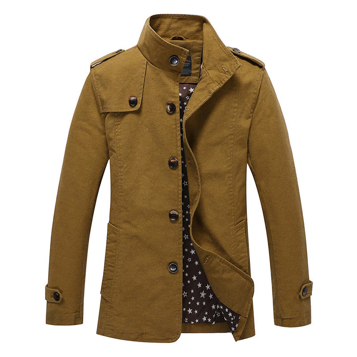 Herren modische und stylische Steppjacke mit hohem Kragen Echoarchiv