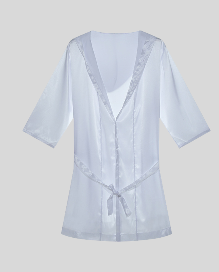 Herren Satin Bademantel Echoarchiv