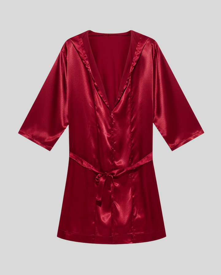 Herren Satin Bademantel Echoarchiv