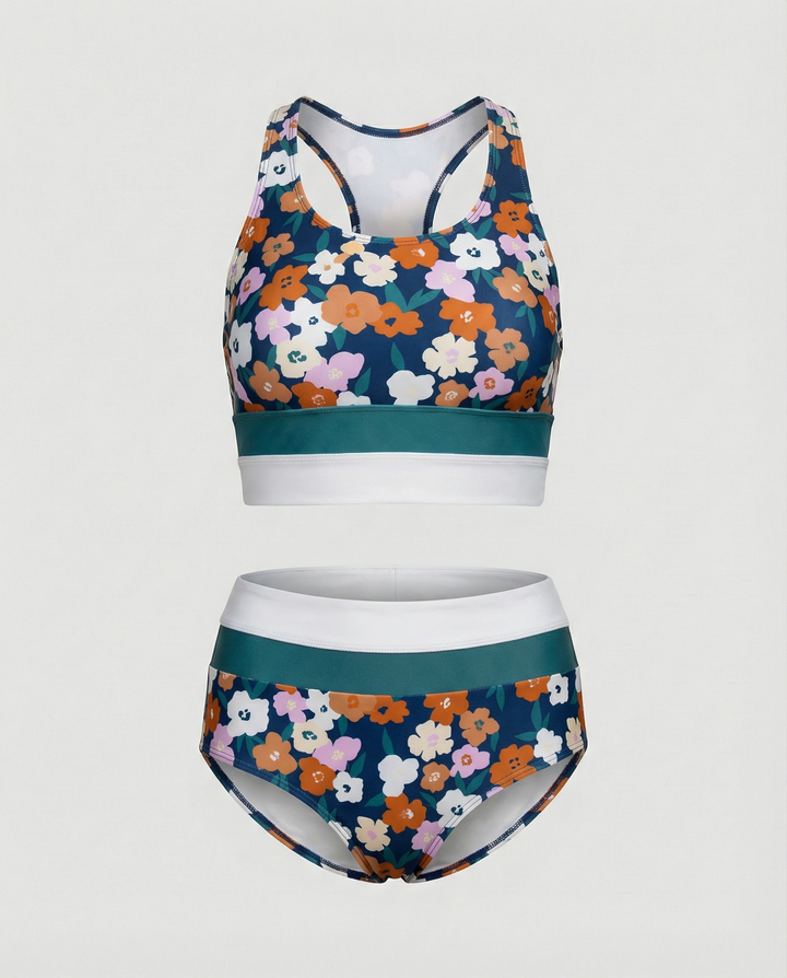 Echoarchiv | Brook Side Farbblock Bikini-Set