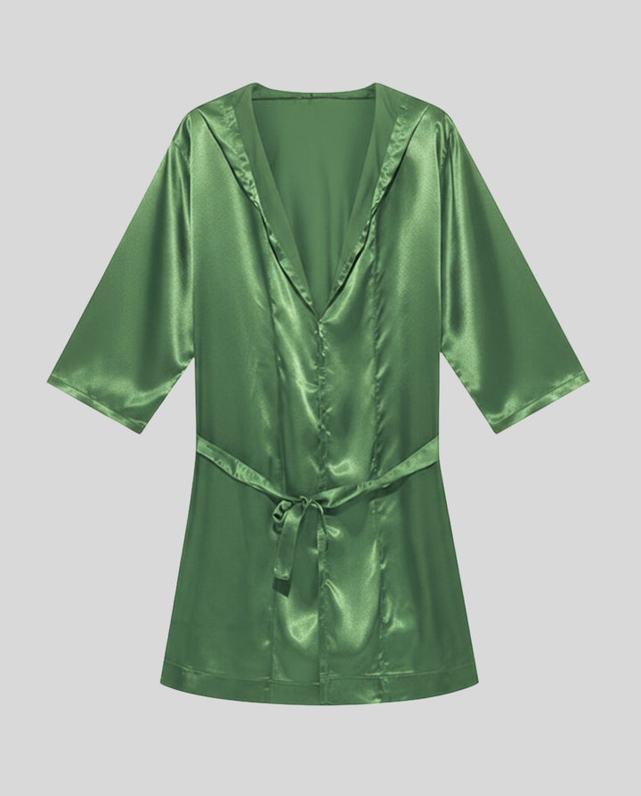 Herren Satin Bademantel Echoarchiv