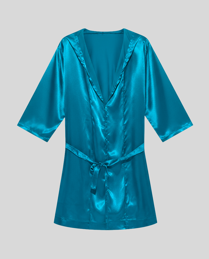 Herren Satin Bademantel Echoarchiv