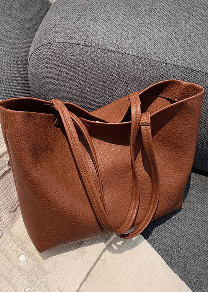 Echoarchiv | Geräumige Damen Schultertasche Aus Weichem Leder