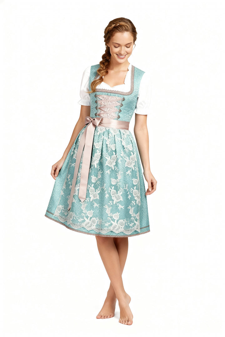Echoarchiv | Einzigartige Damen Tracht mit Schürze Perfekt für Oktoberfest