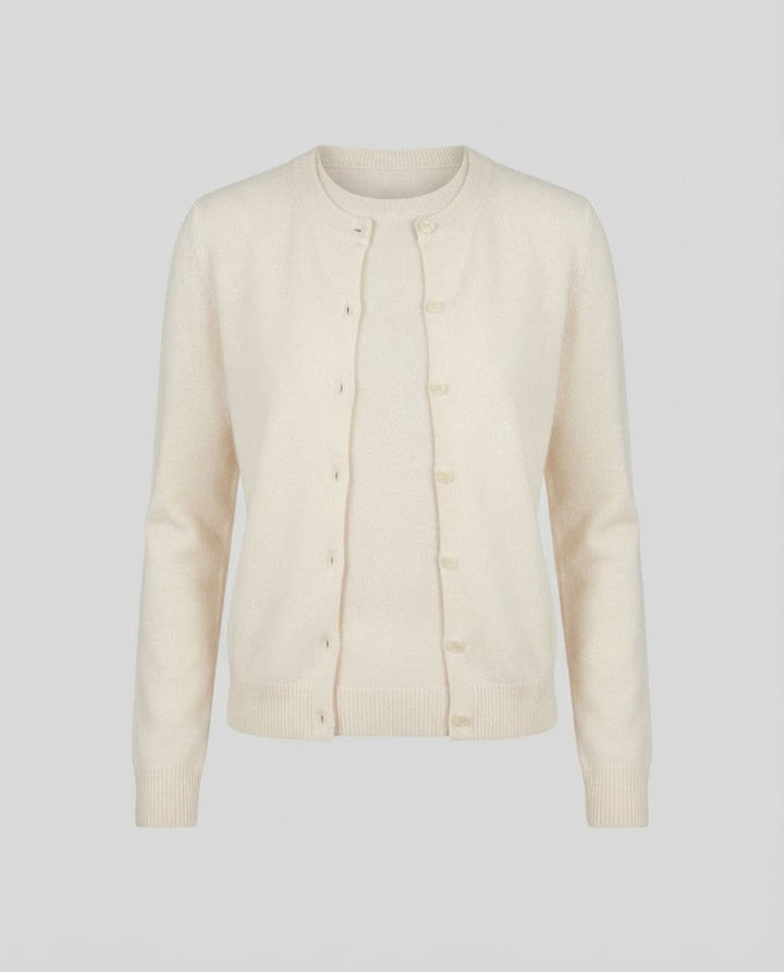 Damen Zartes Layering-Set: Knopfcardigan & Feinstrick-Langarmshirt Echo Archiv
