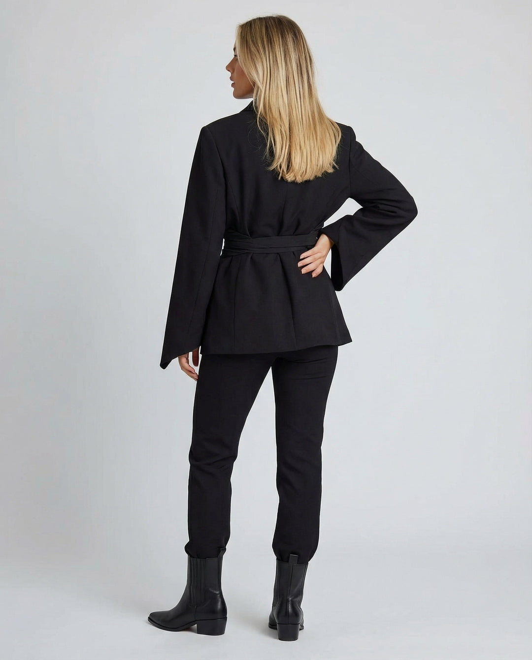Taillierter Gürtel Blazer Damen | Echoarchiv
