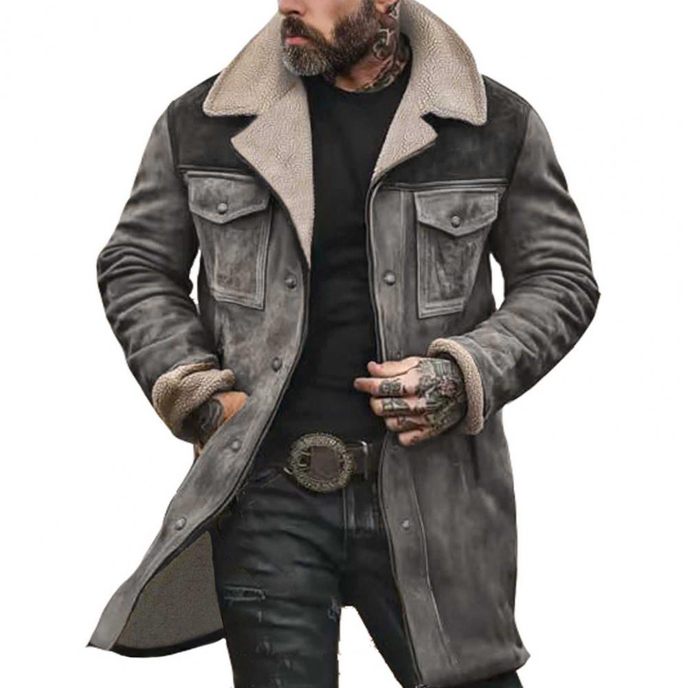Herren Teddyfellteppich-Mantel Echoarchiv