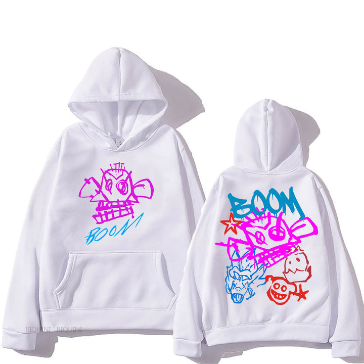 Echoarchiv | Arcane Jinx Cartoon Langarm-Hoodie