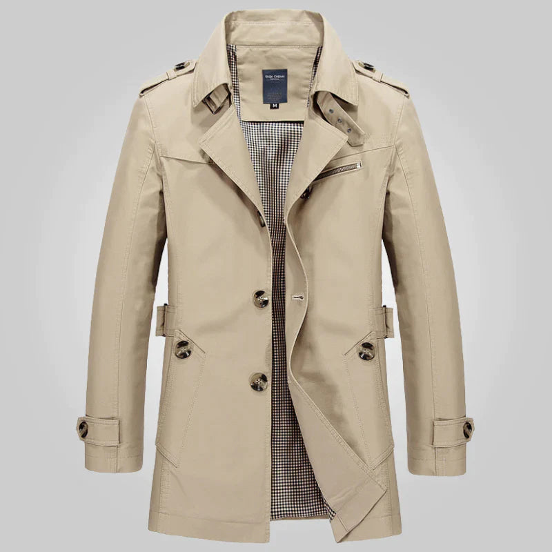 Echoarchiv | Klassischer Langer Trenchcoat