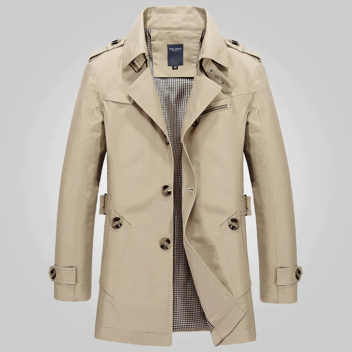 Echoarchiv - Stilvoll Eleganter Formeller Winter-Trenchcoat für Männer