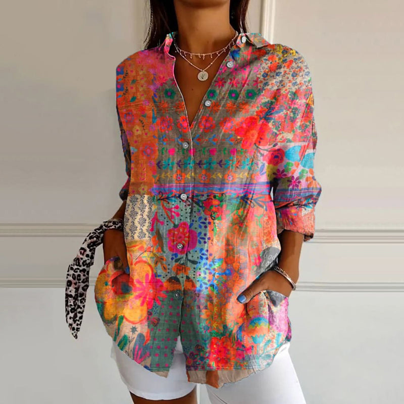 Echoarchiv | Elegante Blumenmuster Bluse