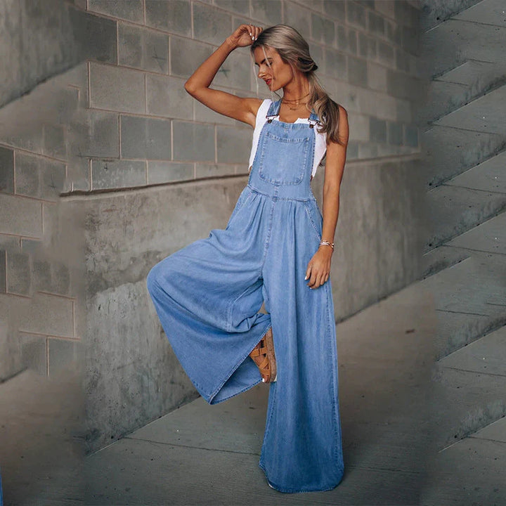 Echoarchiv | Armelloser Trendiger Denim-Overall für Damen