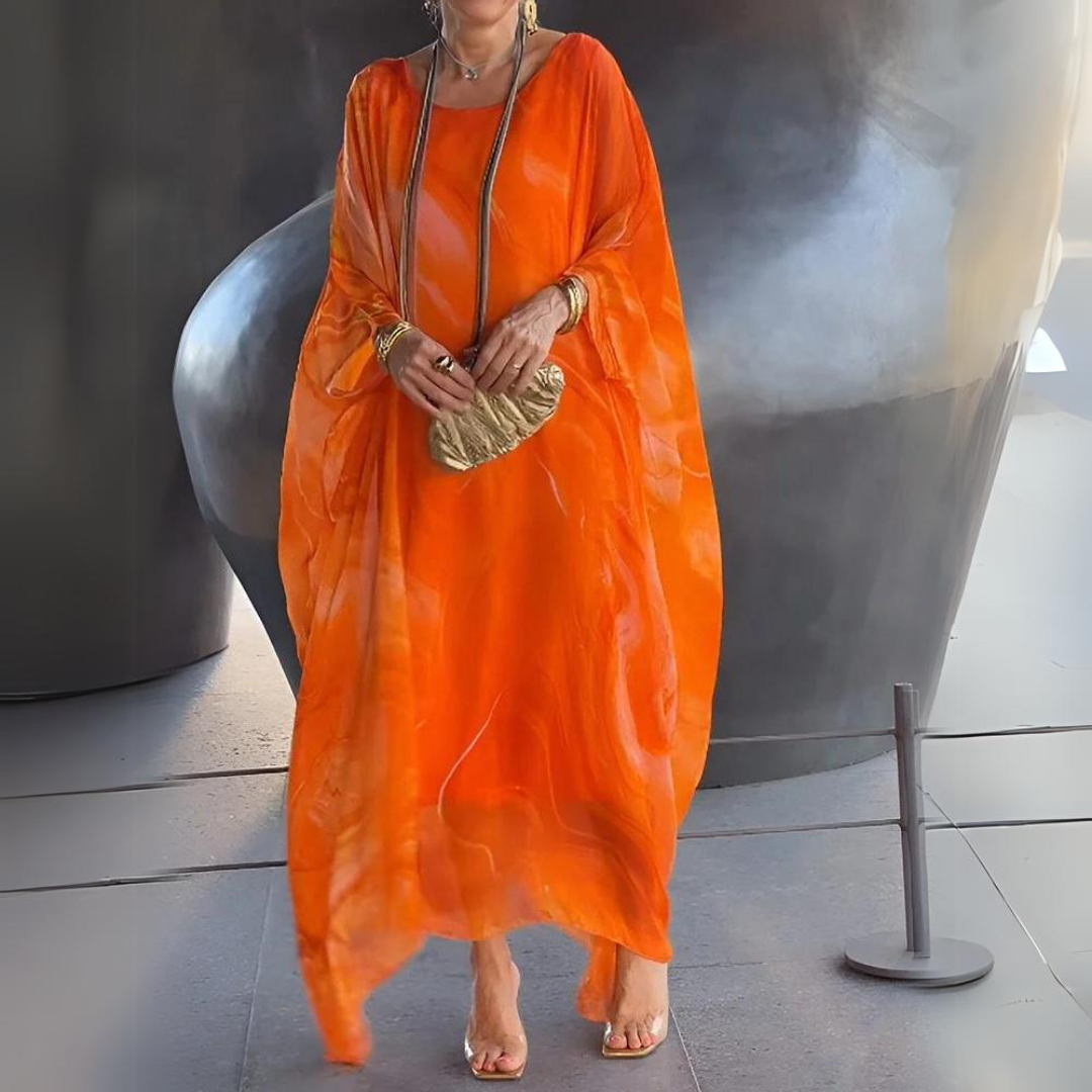 Echoarchiv | Elegantes Seiden Chiffon Kleid