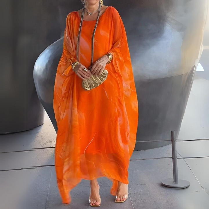Echoarchiv | Elegantes Seiden Chiffon Kleid