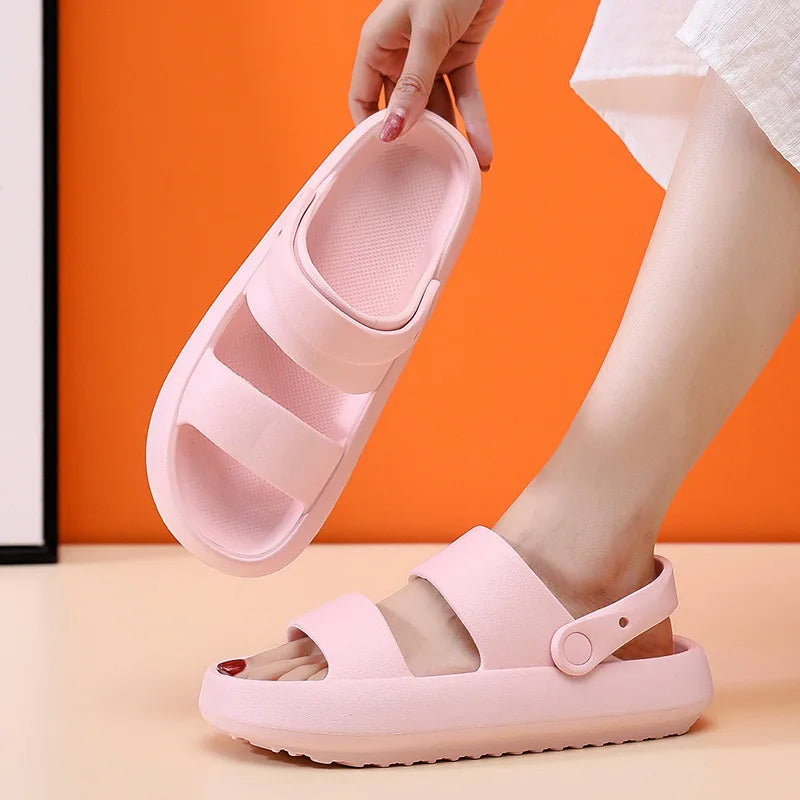 Echoarchiv | Orthopädische Sandalen Comfort Plus Pantoletten mit Doppelriemen Gepolsterte, Lässige Slip-On-Sandalen