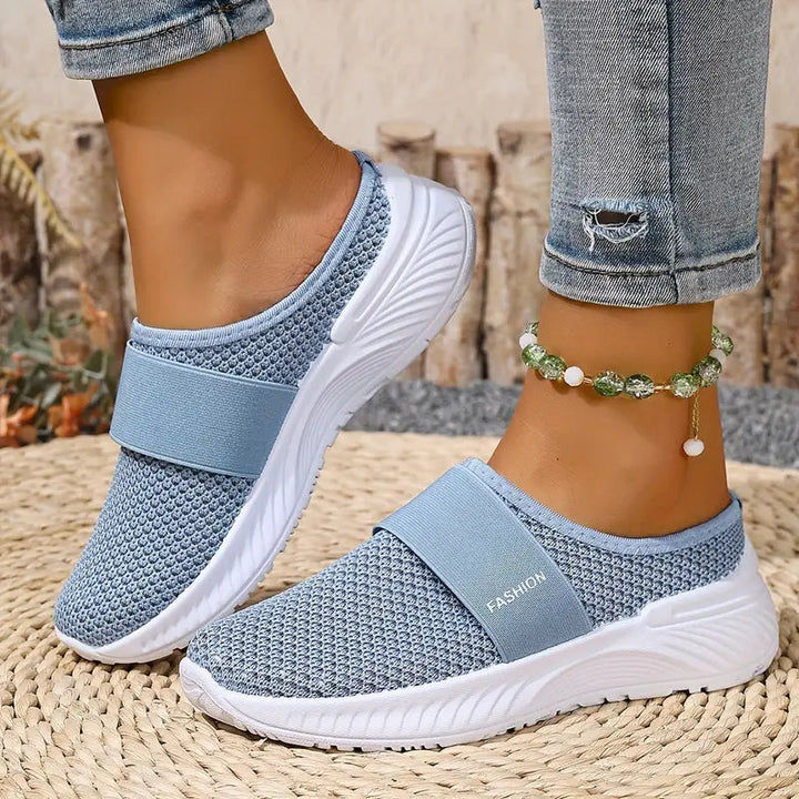 Echoarchiv | Orthopädische Slip on Damenschuhe mit Klettverschluss