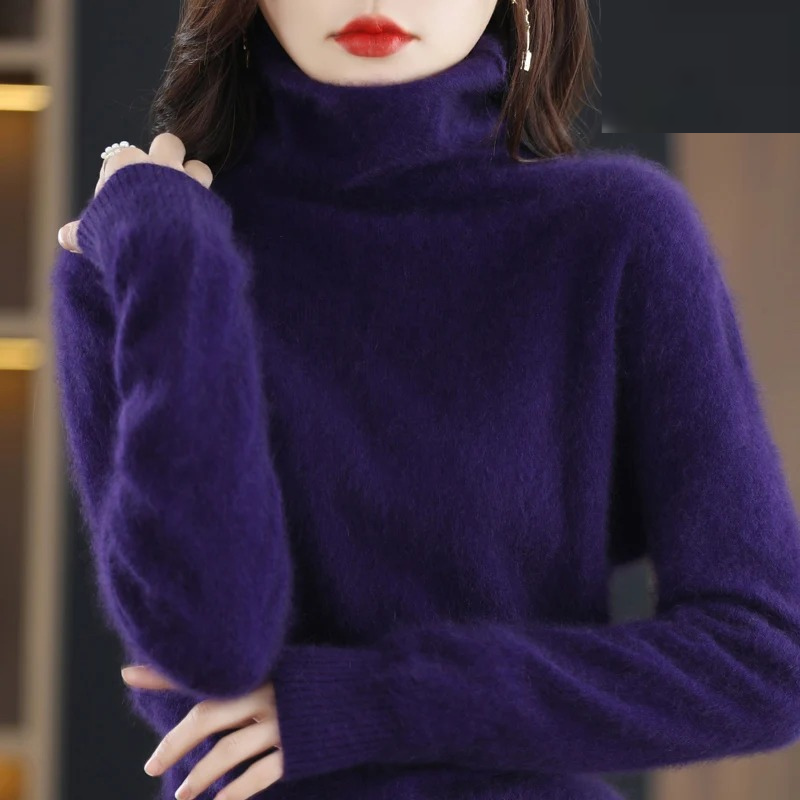 Echoarchiv | Pullover Damen Weicher Rollkragenpullover, Warm & Luxuriöses Design