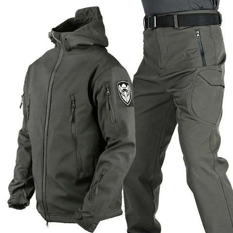 Herren multifunktionale Jacke mit Fleece-Innenfutter und Reißverschluss – Echoarchiv