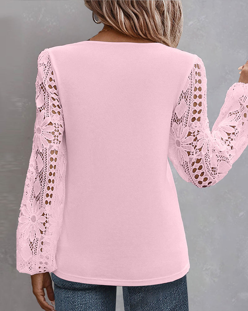 Echoarchiv | Bluse mit Spitze