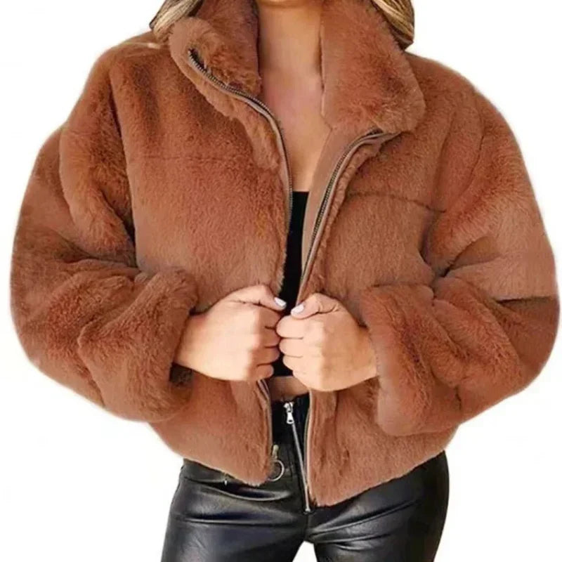 Echoarchiv - Schicke Winter Echoarchiv Teddy Jacke für Frauen