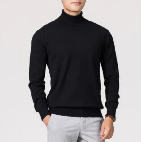 Eleganter Rollkragenpullover Herren | Klassischer Strickpullover – Terenzo