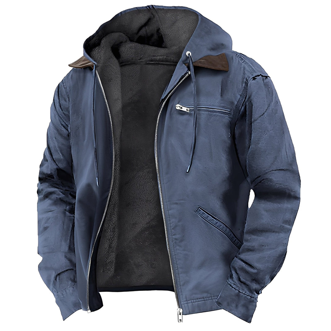 Warme Outdoor-Jacke mit Kapuze für Herren – Taviero