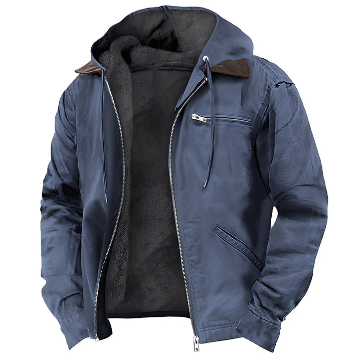 Warme Outdoor-Jacke mit Kapuze für Herren – Taviero