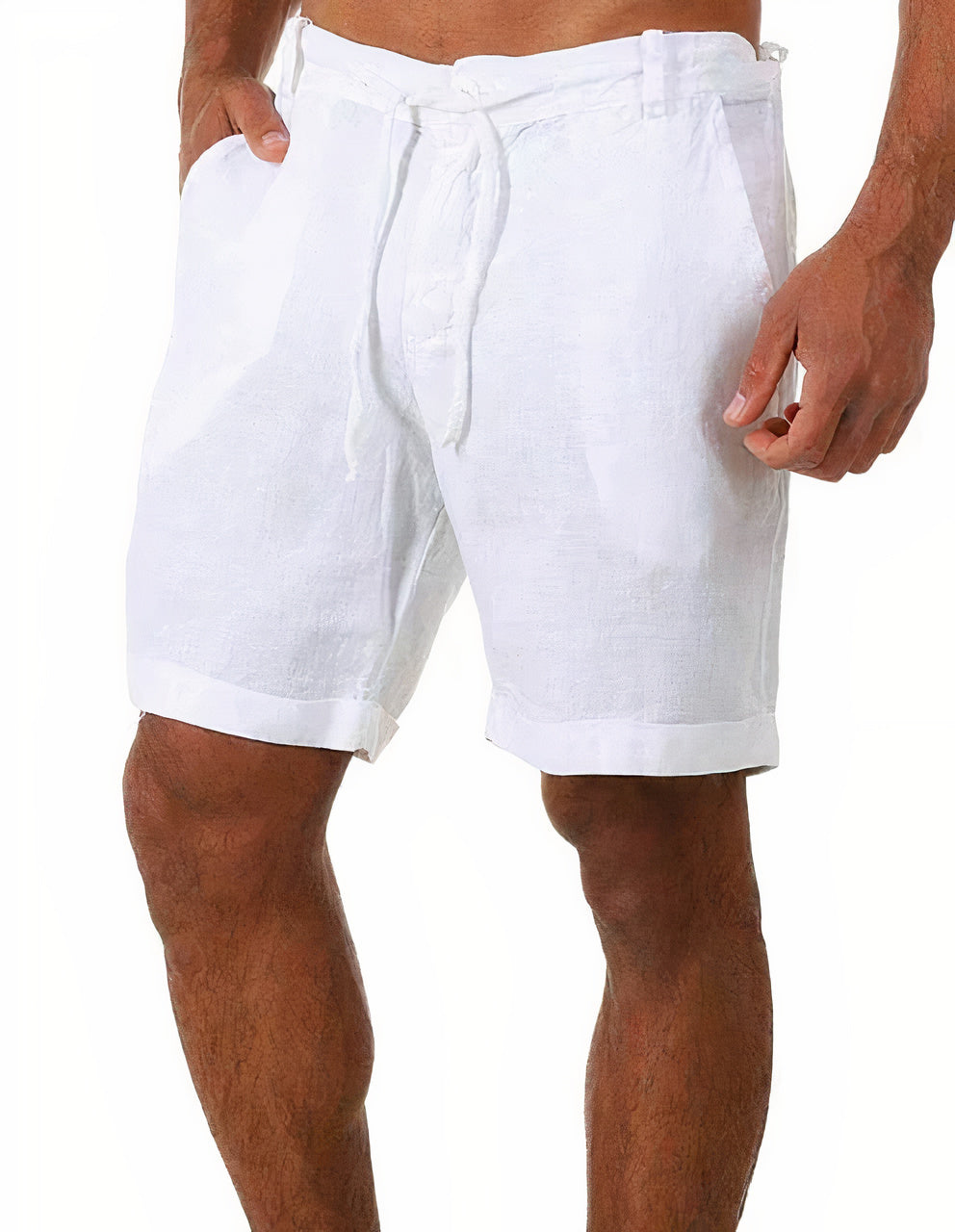Echoarchiv | Herren Leinen Sommer Shorts Kurze Hose für Männer