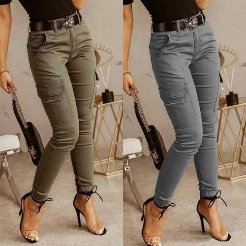 Modische Cargo Jeans Für Damen Im Trend