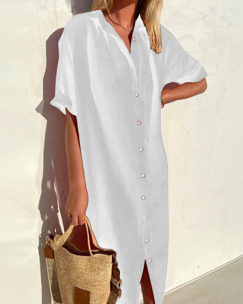 Baumwoll-Hemdkleid