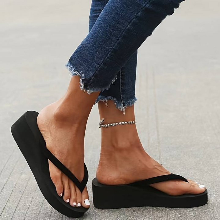 Echoarchiv | Flip Flop | Bequeme Keilabsatz-Flip-Flops für den Sommer