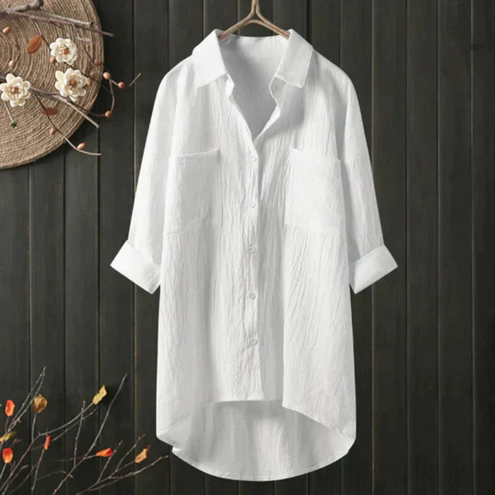Echoarchiv | Luftige Oversize Bluse Aus Baumwolle