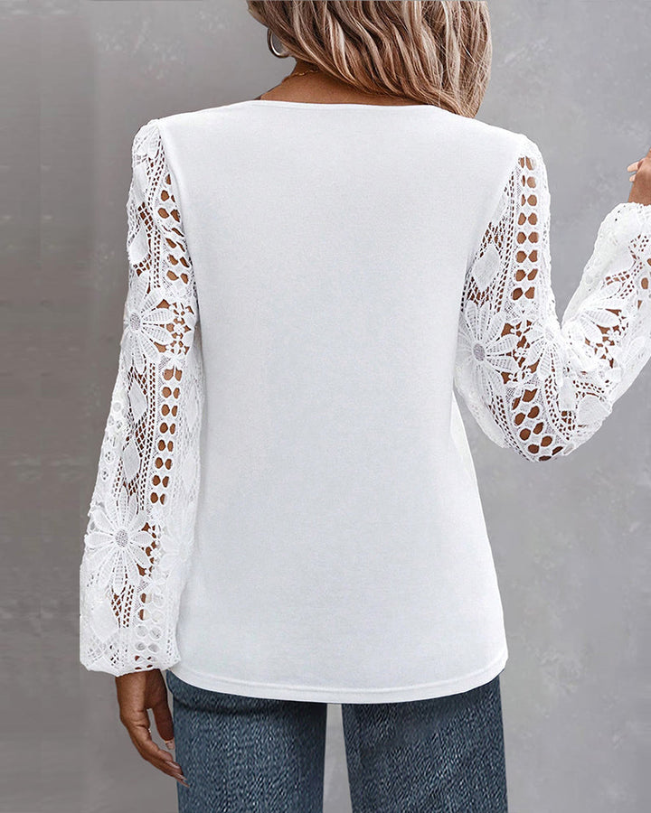 Echoarchiv | Bluse mit Spitze