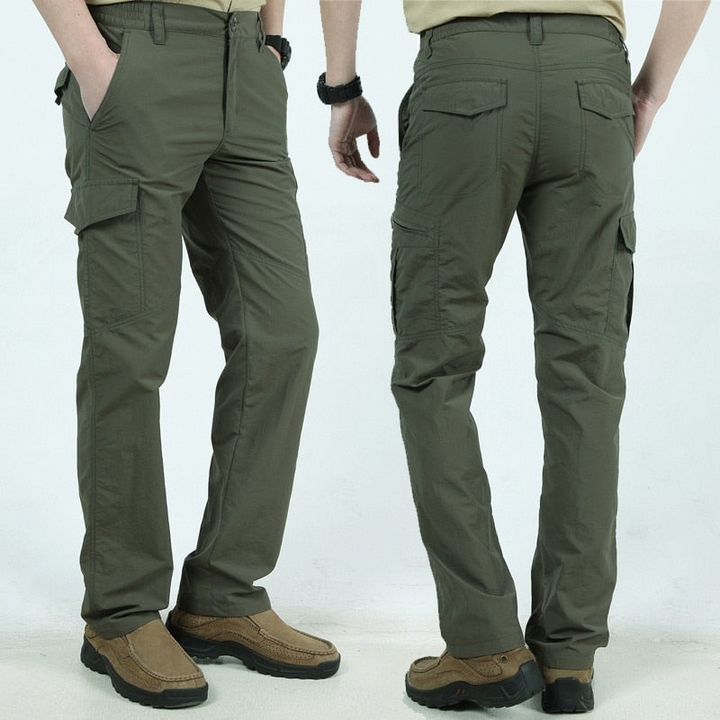 Funktionale und Stilvolle Herren Cargo Hose mit Praktischen Klappen Taschen – Bravaro