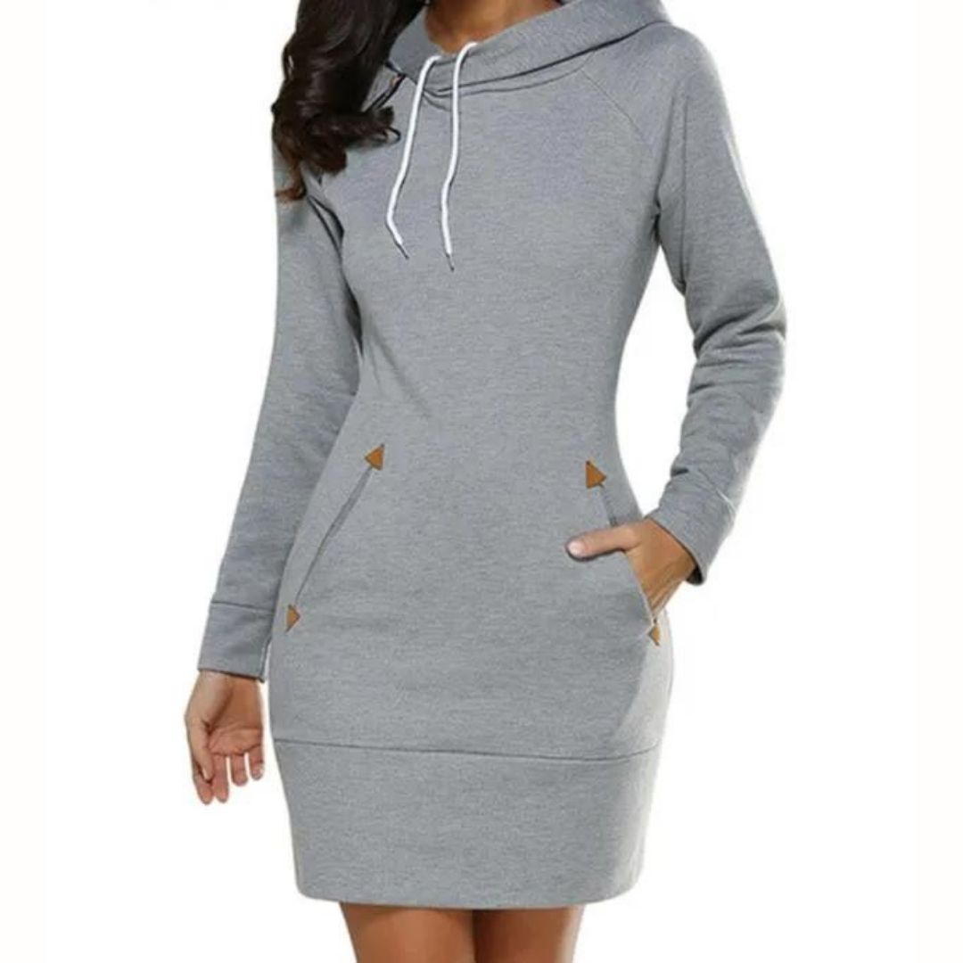Lässiges Hoodie-SwEchoarchivtkleid mit Taschen