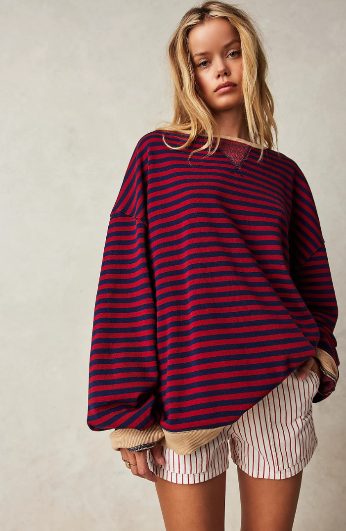 STRIPED OVERSIZED SWEchoarchivTER