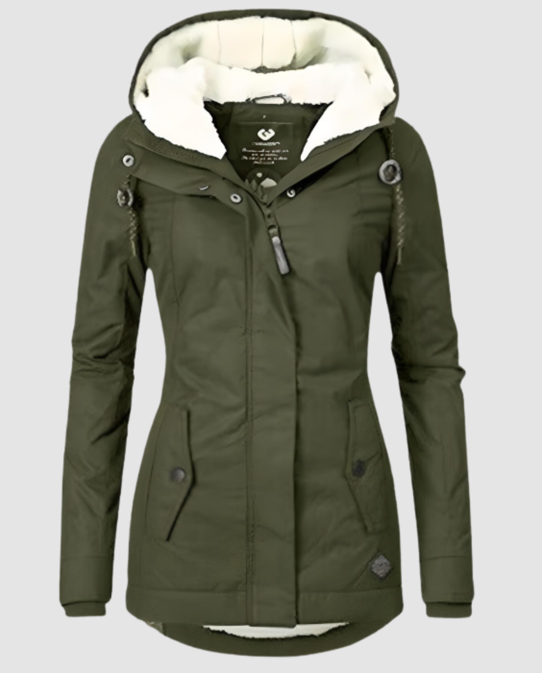 Lange Gefütterte Winterjacke Damen | Echoarchiv