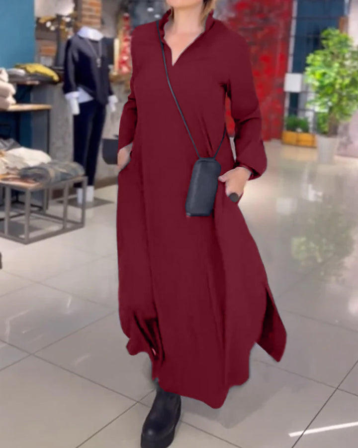 Echoarchiv | Langes Kleid mit Seitenschlitz