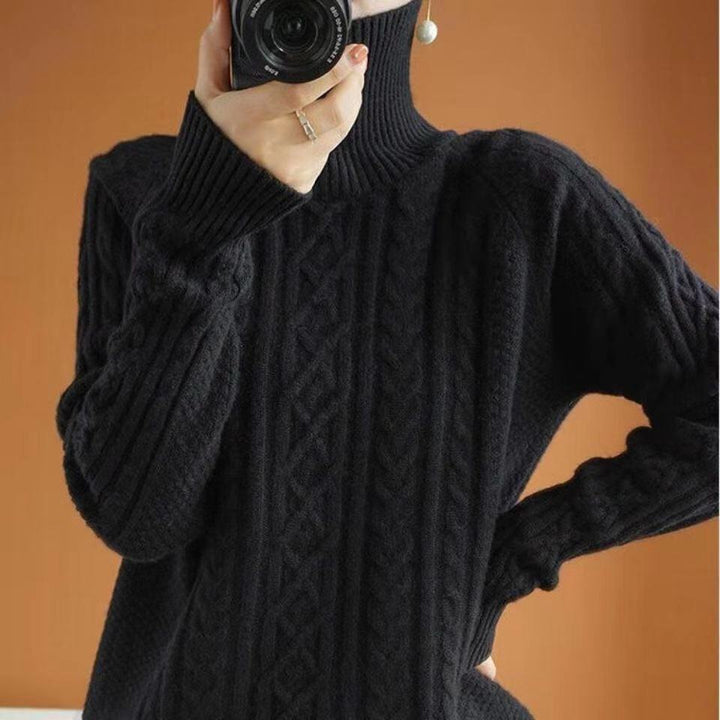 Echoarchiv | Gestrickter Rollkragenpullover