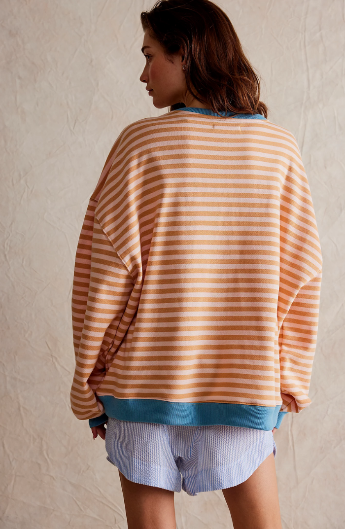 Oversized Gestreiftes Damen Sweatshirt – Avérine