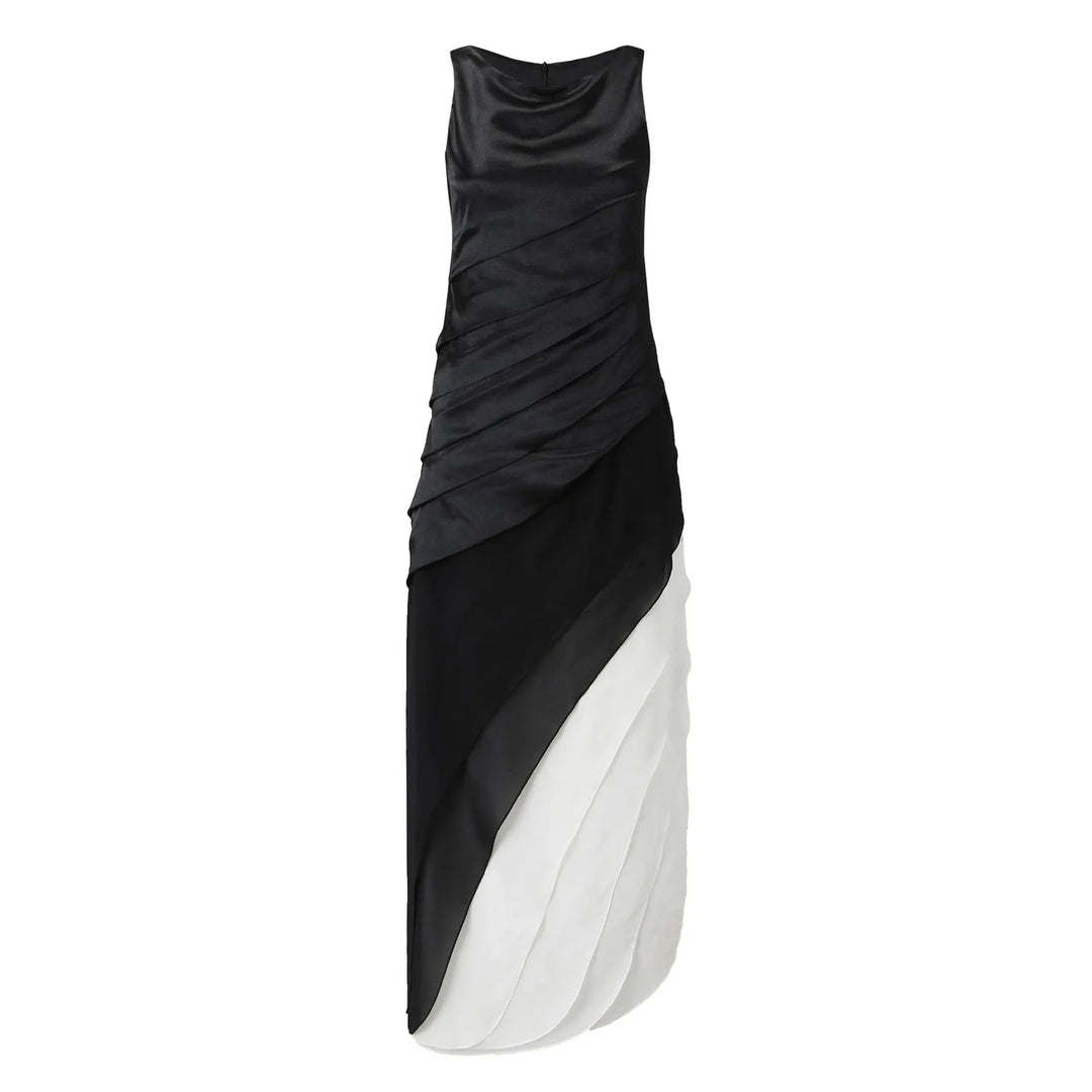 Elegante mehrlagige Ombre-Kleid – Élara